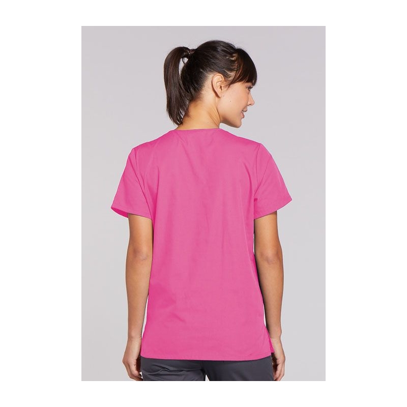Blouse Médicale Pression Femme Cherokee 4770 Rose