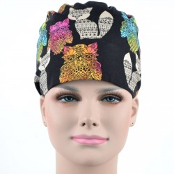 Calot Chirurgien Noir avec Animaux Azteque