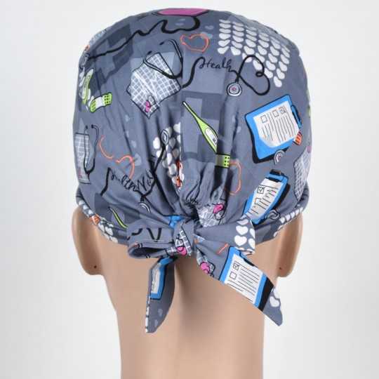 Calot Chirurgie Gris motif Medecine