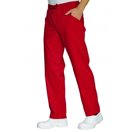 Pantalon unisexe Rouge PolyCoton