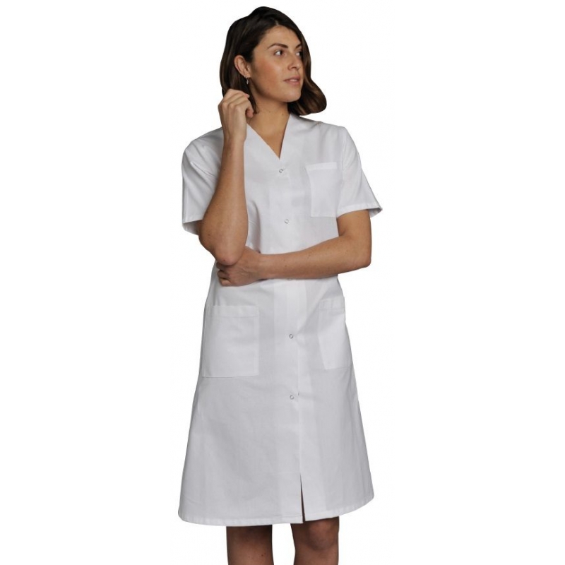 Blouse Médicale Manches Courtes Femme Rosine Blanc