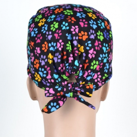 Calot Vétérinaire Noir avec Pattes multicolors