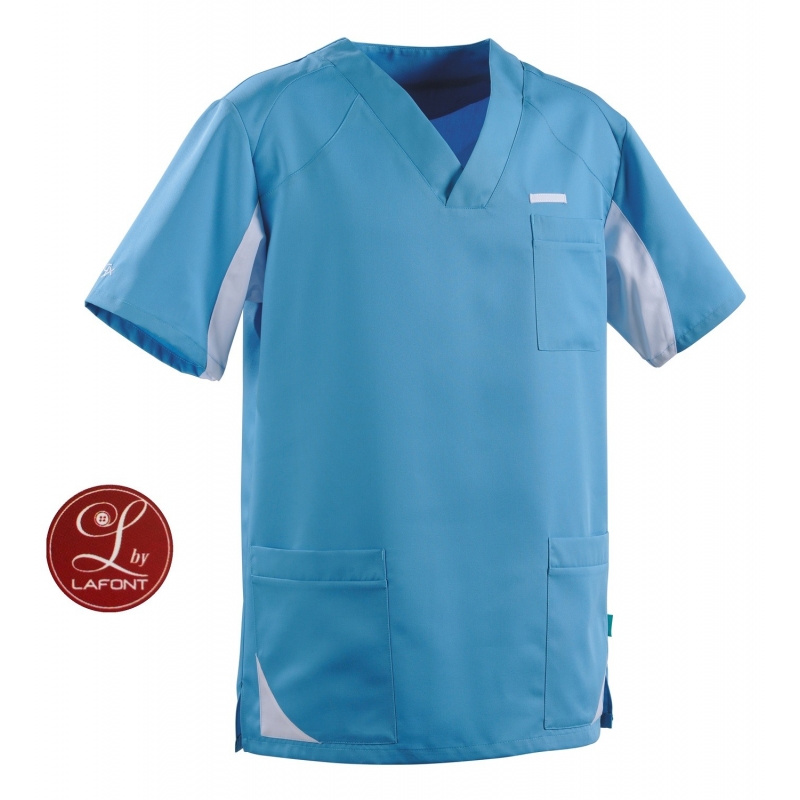 Tunique Lafont Clemix 2.0 Homme SANDRO Turquoise Blanc
