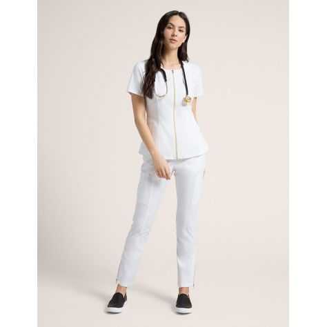 Pantalon Jaanuu "Moto Pant" Blanc Collection Jolie