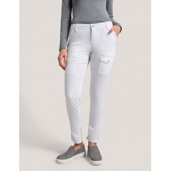 Pantalon Jaanuu "Skinny Cargo Pant" Blanc Collection Jolie