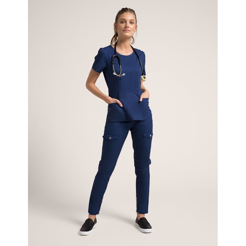 Pantalon Jaanuu "Skinny Cargo Pant" Bleu Marine Collection Jolie