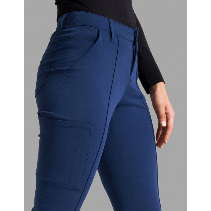 Pantalon Jaanuu "Slim Cargo Trouser Pant" Bleu Marine Collection Hudson
