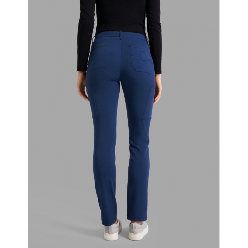 Pantalon Jaanuu "Slim Cargo Trouser Pant" Bleu Marine Collection Hudson