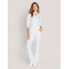 Tunique Jaanuu "Mock Neck Top" Blanc Collection Ponte