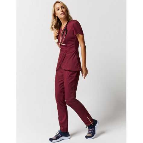 Pantalon Jaanuu "Moto Pant" Bordeaux Collection Jolie