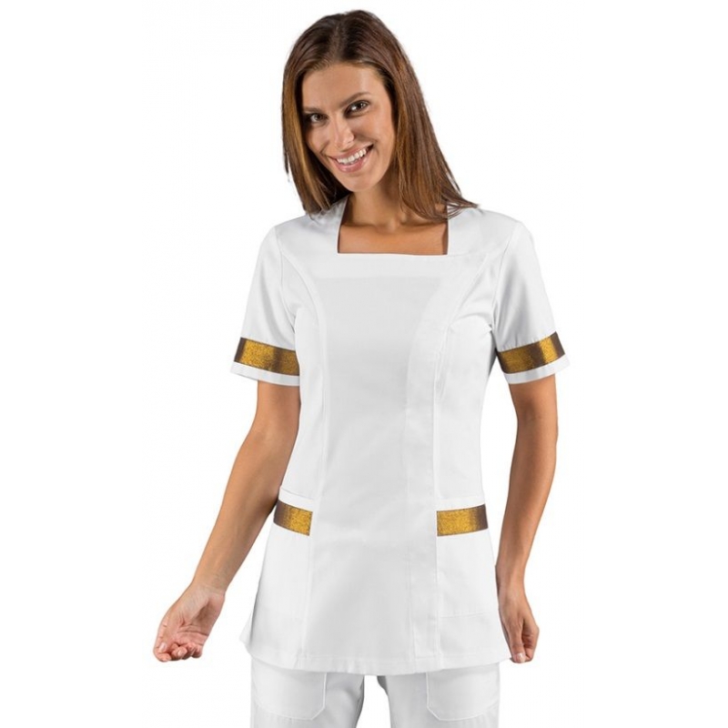 Blouse Femme Aberdeen Blanc Doré