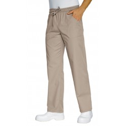 Pantalon unisexe Beige PolyCoton