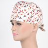 Calot Chirurgical Blanc motifs Piments