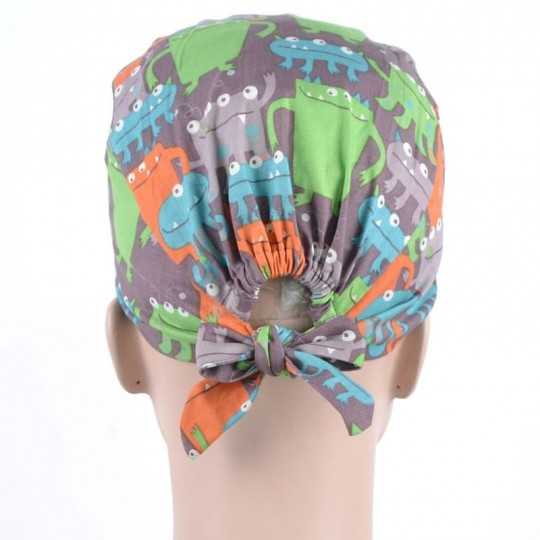 Calot Médical Marron motifs Monstres