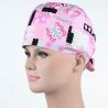 Calot Infirmière Rose avec Fleurs et Papillons