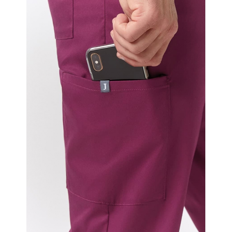Pantalon Homme "Straight Leg Drawstring Pant" Bordeaux