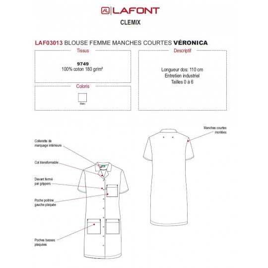 Blouse Medicale Femme Premier Prix Lafont Veronica