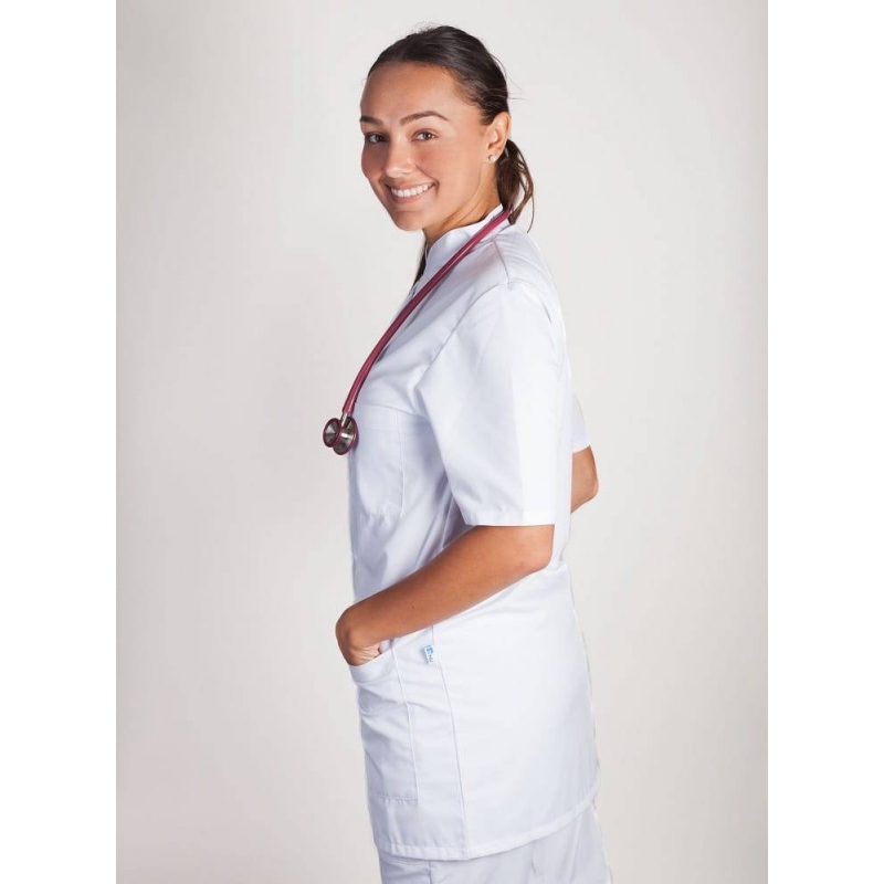 Blouse Medicale Femme Denise Blanc