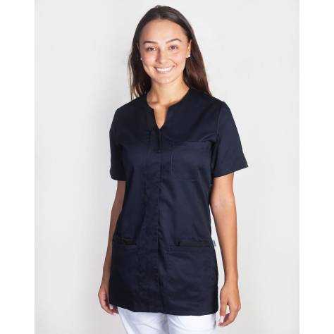 Blouse Medicale LILA Manches Courtes Bleu Marine