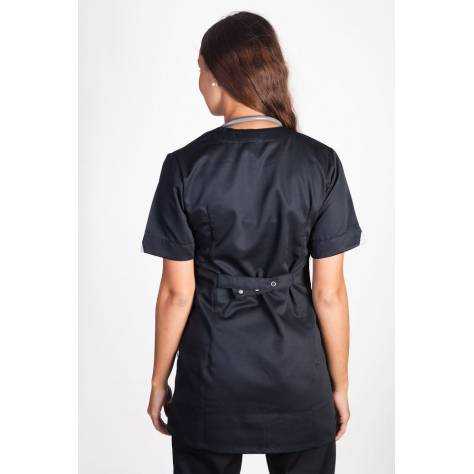 Blouse Medicale LILA Manches Courtes Noir