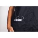 Blouse Medicale LILA Manches Courtes Noir