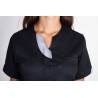 Blouse Medicale LILA Manches Courtes Noir