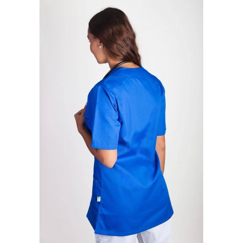 Blouse Medicale Femme à Pressions Viviane Bleu Royal