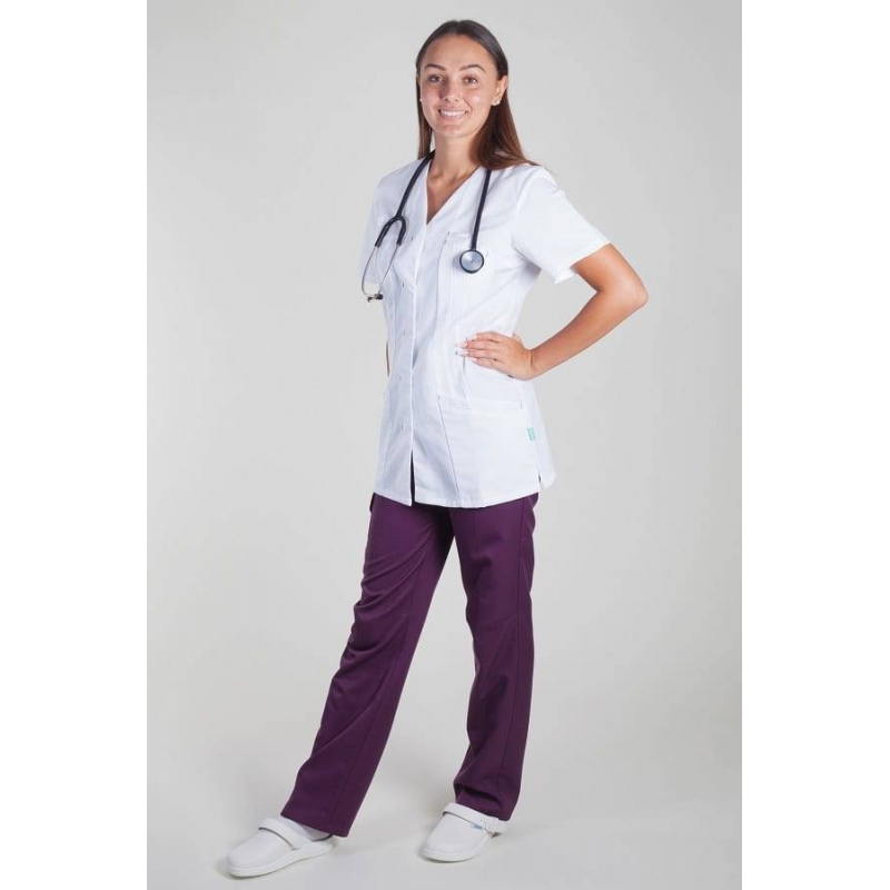 Tunique Medicale Lafont Clemix 2.0 Femme EMMA Blanc