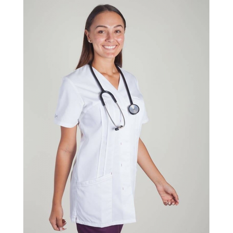 Tunique Medicale Lafont Clemix 2.0 Femme EMMA Blanc