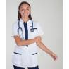 Tunique Medicale Lafont Clemix 2.0 Femme KIM Blanc Marine