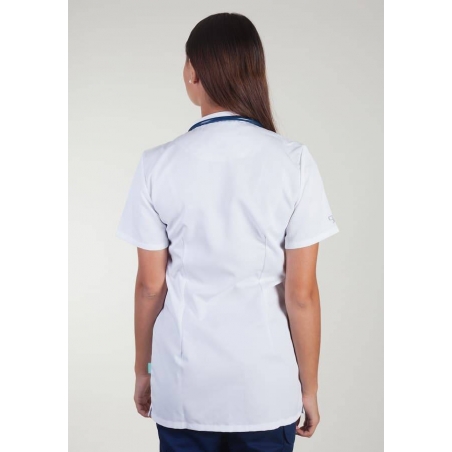 Tunique Medicale Lafont Clemix 2.0 Femme KIM Blanc Marine