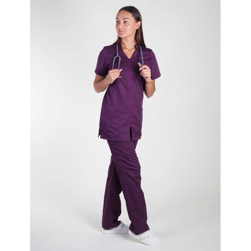 Tunique Medicale Femme Lafont Clemix 2.0 SANDRINE Prune