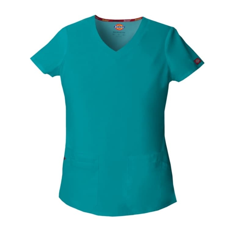 Tunique Medicale Dickies Femme Bleu Lagon 85906