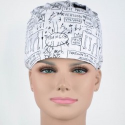 Calot Médical Blanc motifs Savant