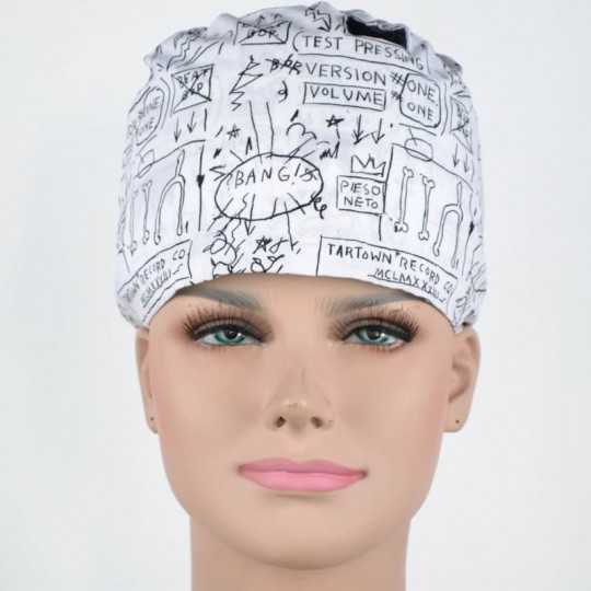 Calot Médical Blanc motifs Savant