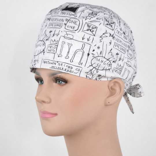 Calot Médical Blanc motifs Savant