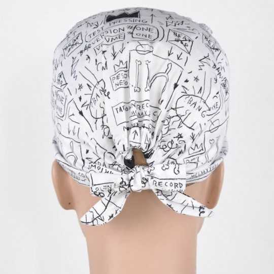 Calot Médical Blanc motifs Savant