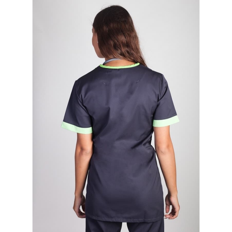 Tunique Médicale Couleur Lafont Lilée Gris Anthracite Vert Pomme