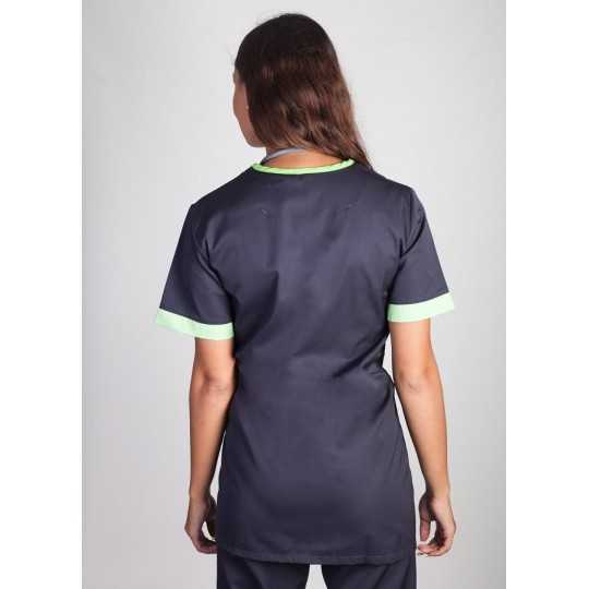 Tunique Médicale Couleur Lafont Lilée Gris Anthracite Vert Pomme