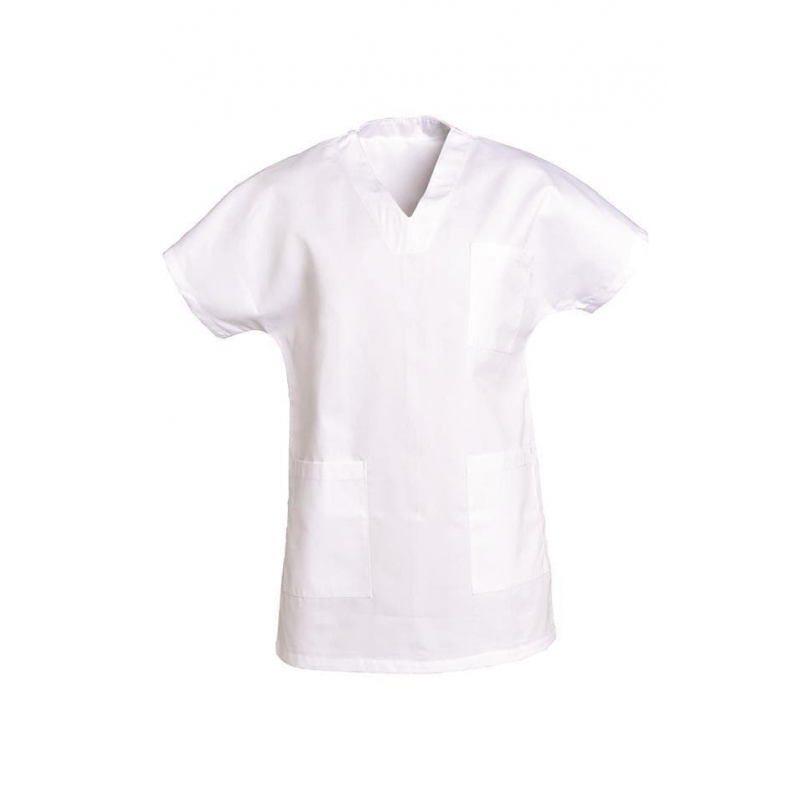 Tunique Medicale Homme Col V François Blanc