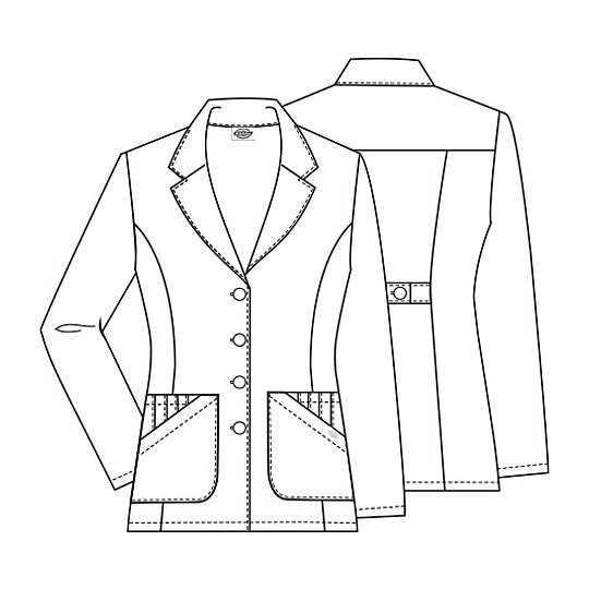 Blouse Medicale Dickies Unisexe Blanc 84405