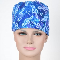 Calot Chirurgical Bleu motif Notes de Musique