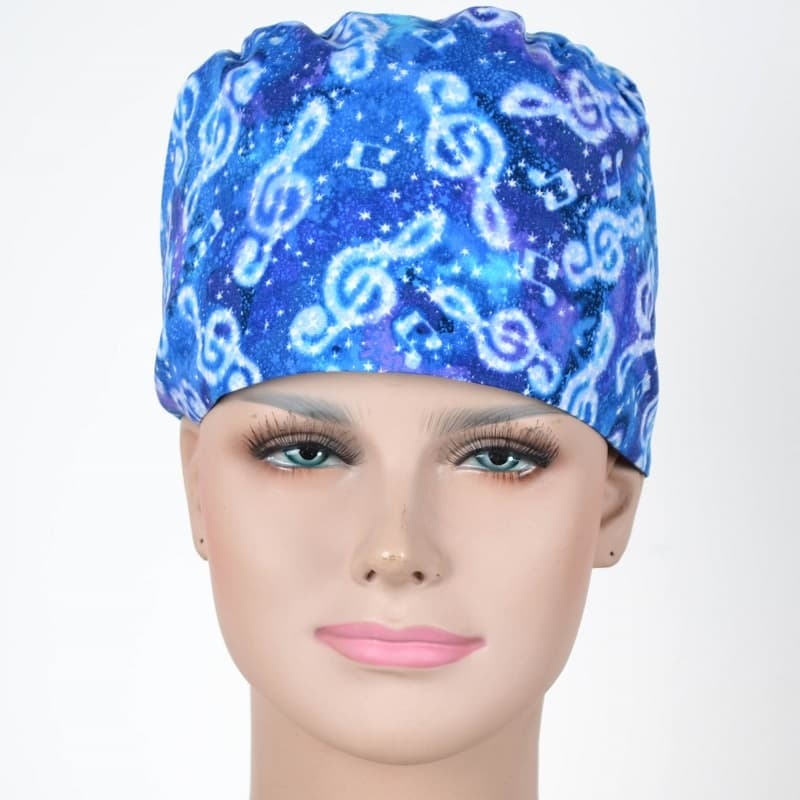 Calot Chirurgical Bleu motif Notes de Musique