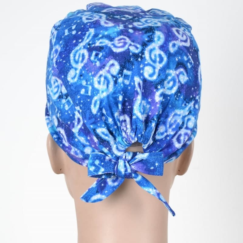 Calot Chirurgical Bleu motif Notes de Musique