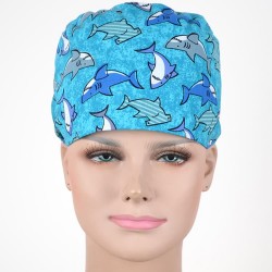 Calot Chirurgical Bleu motif Requins
