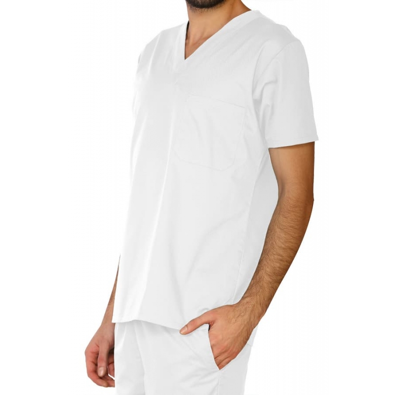 Tunique Medicale Homme Life Threads 3110 Blanc
