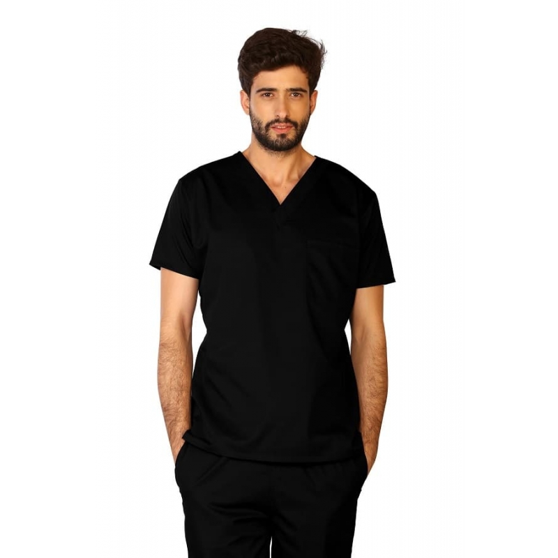 Tunique Medicale Homme Life Threads 3110 Noir
