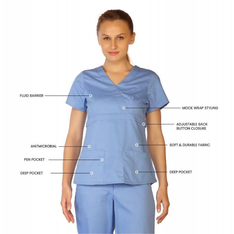 Tunique Medicale Life Threads 1110 Bleu Ciel