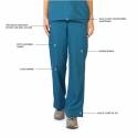 Pantalon Medical Femme Life Threads 1120 Bleu Caraibe