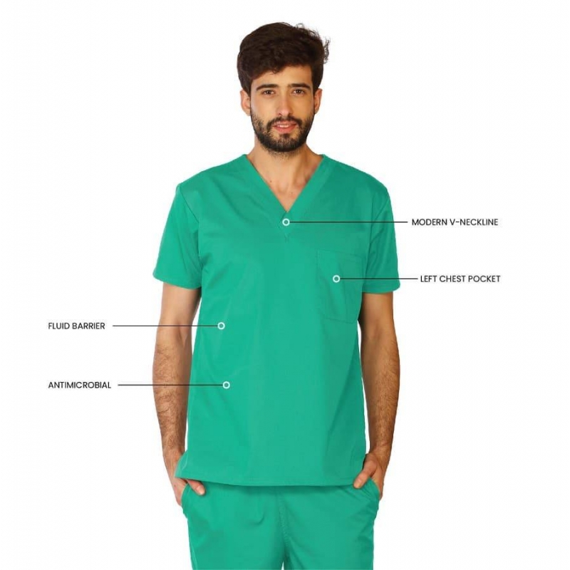 Tunique Medicale Homme Life Threads 3110 Jade
